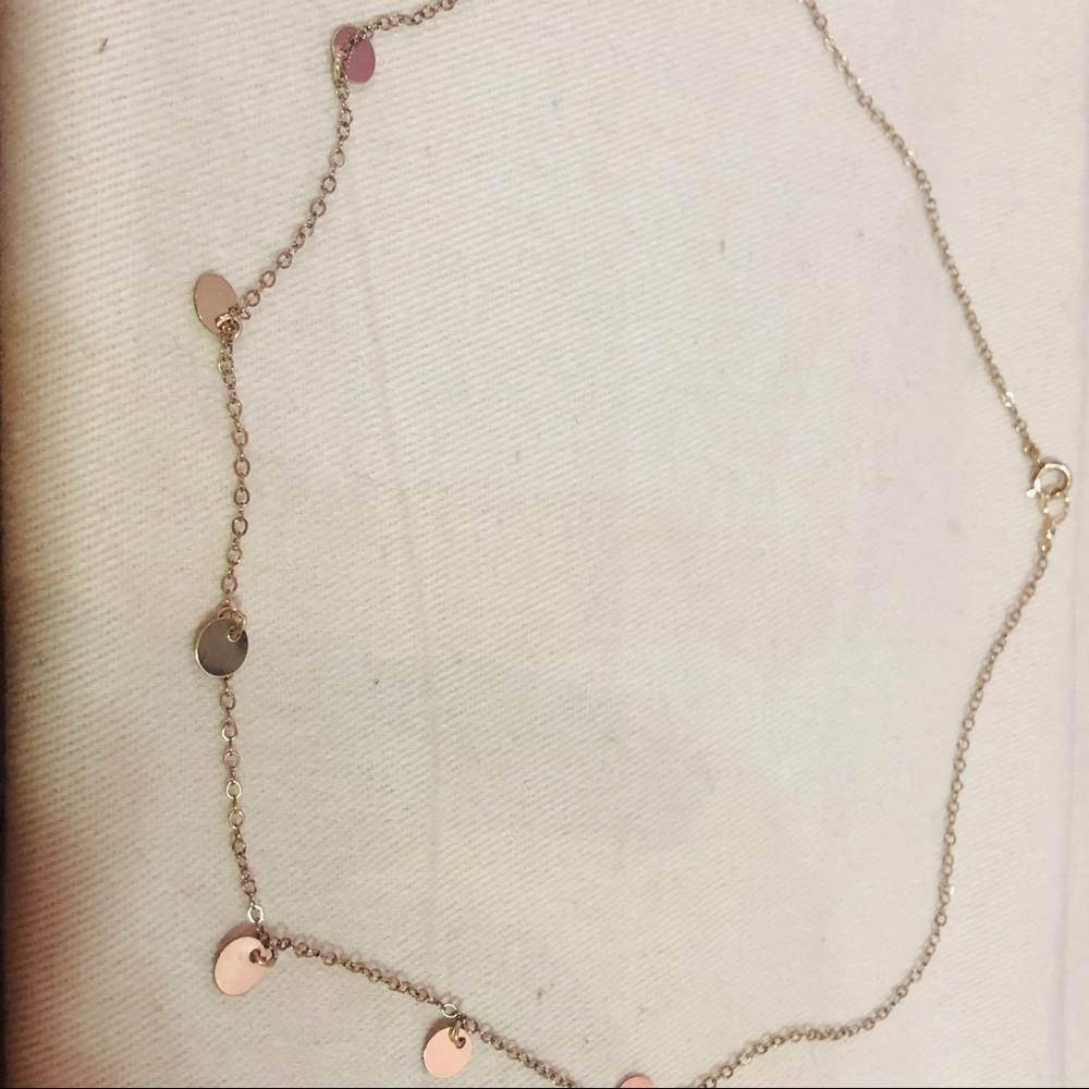 14 K Gold filled Coin Disc Necklace 16 inches